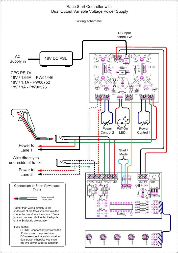 Slot Car Track Wiring Diagram from picprojects.org