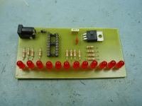 LED Chaser PCB without crystal or load capcitors fitted